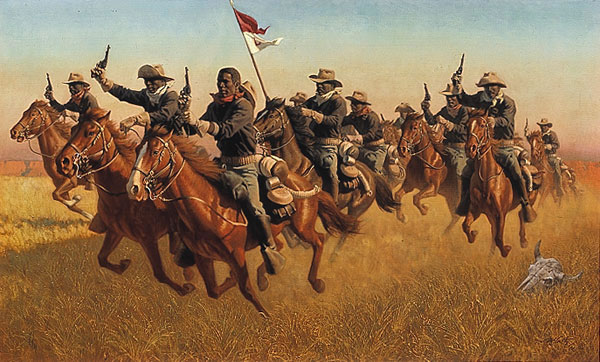 "Buffalo Soldiers: Advance as Skirmishers Charge" Frank McCarthy Print